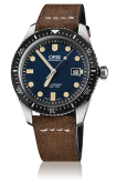 Oris - 01 733 7720 4055-07 5 21 02  Divers Sixty-Five 42 Stainless Steel / Blue / Calf