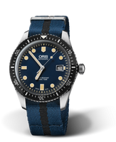 Oris Divers Sixty-Five 40 Stainless Steel / Deauville Blue / NATO (01 733 7720 4055-07 5 21 28FC)