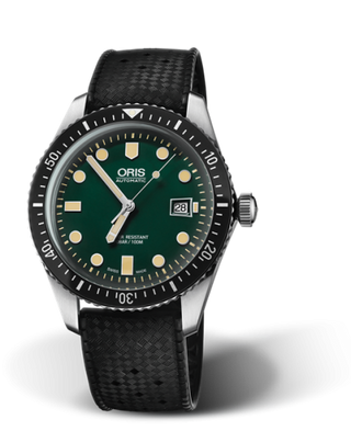 Oris - 01 733 7720 4057-07 4 21 18  Divers Sixty-Five 42 Stainless Steel / Green / Rubber