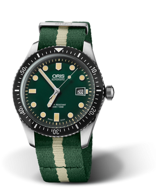 Oris - 01 733 7720 4057-07 5 21 24FC  Divers Sixty-Five 42 Stainless Steel / Green / NATO