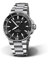 Oris Aquis Date 43.5 Stainless Steel / Matte Black / Calf (01 733 7730 4154-07 8 24 05PEB)