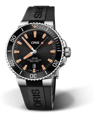 Oris - 01 733 7730 4159-07 4 24 64EB  Aquis Date 43.5 Stainless Steel / Black / Rubber