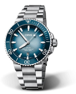 Oris - 01 733 7730 4175-Set  Aquis Date 43.5 Lake Baikal Limited Edition