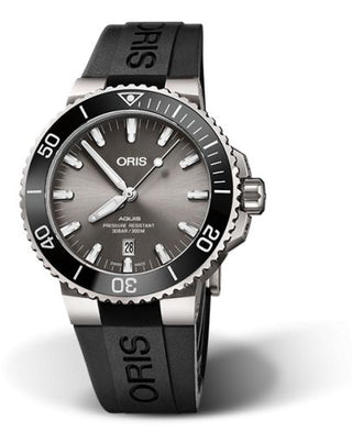 Oris - 01 733 7730 7153-07 4 24 64TEB  Aquis Date 43.5 Titanium / Grey / Rubber