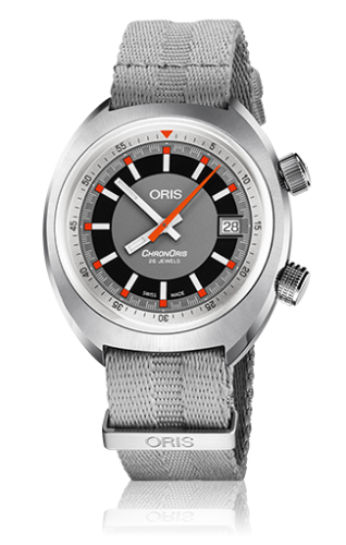 Oris - 01 733 7737 4053-07 5 19 23  Chronoris Date / Grey / NATO