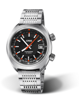 Oris Chronoris Date / Grey / Black Leather (01 733 7737 4054-07 8 19 01)