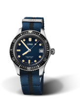 Oris Divers Sixty-Five 36 Stainless Steel / Blue / Calf (01 733 7747 4055-07 5 17 28)