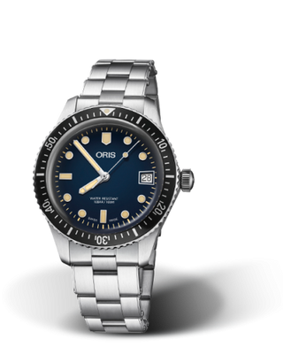 Oris - 01 733 7747 4055-07 8 17 18  Divers Sixty-Five 36 Stainless Steel / Blue / Bracelet