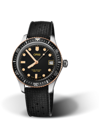 Oris - 01 733 7747 4354-07 4 17 18  Divers Sixty-Five 36 Stainless Steel / Bronze / Black / Rubber