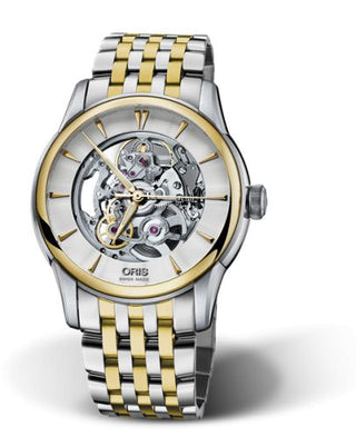 Oris - 01 734 7670 4351-07 8 21 78  Artelier Skeleton 40.5 Stainless Steel - Yellow Gold / Bracelet