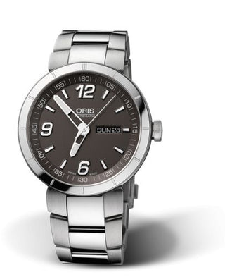 Oris - 01 735 7651 4163-07 8 25 10  TT1 Day Date Stainless Steel / Grey / Bracelet