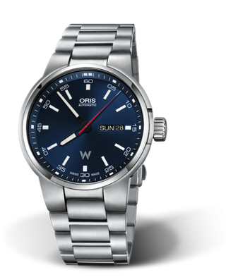 Oris - 01 735 7740 4155-07 8 24 50S  Williams Day Date 42 Stainless Steel / Blue / Bracelet