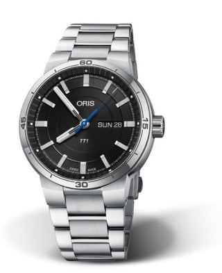 Oris - 01 735 7752 4154-07 8 24 08  TT1 Day Date Stainless Steel / Black / Bracelet