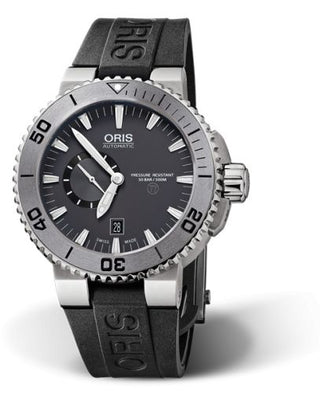 Oris - 01 743 7664 7253-07 4 26 34TEB  Aquis Titan Small Second - Date Titanium  / Grey / Rubber