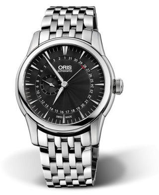 Oris - 01 744 7665 4054-07 8 22 77  Artelier Small Second Pointer Day 42 Stainless Steel / Black / Bracelet