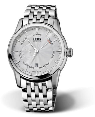 Oris - 01 745 7666 4051-07 8 23 77  Artelier Small Second Pointer Day 44 Stainless Steel / Silver / Bracelet