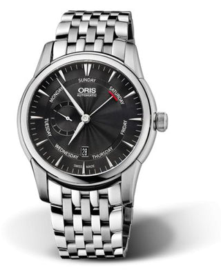 Oris - 01 745 7666 4054-07 8 23 77  Artelier Small Second Pointer Day 44 Stainless Steel / Black / Bracelet