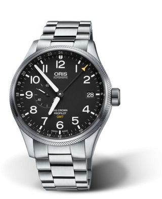 Oris - 01 748 7710 4164-07 8 22 19  Big Crown ProPilot GMT Stainless Steel / Black / Bracelet