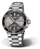 Oris Aquis Date 36.5 Stainless Steel / White - Diamond / Rubber (01 752 7733 4183-Set MB)