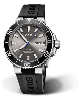 Oris - 01 752 7733 4183-Set RS  Aquis Big Day Date 45.5 Hammerhead / Rubber