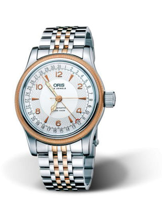 Oris - 01 754 7543 4361-07 8 20 63  Big Crown Pointer Date 40 Stainless Steel - Rose Gold / Silver / Bracelet