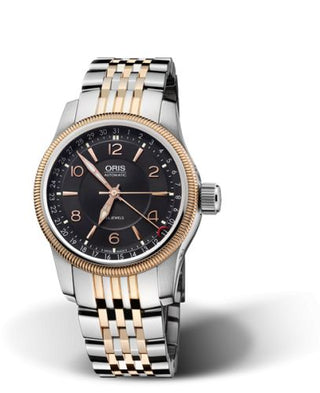 Oris - 01 754 7628 4364-07 8 20 78  Big Crown Pointer Date 40 Stainless Steel - Rose Gold / Black / Bracelet