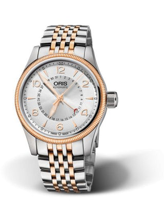 Oris - 01 754 7679 4361-07 8 20 32  Big Crown Pointer Date 40 Stainless Steel - Rose Gold / Silver / Bracelet