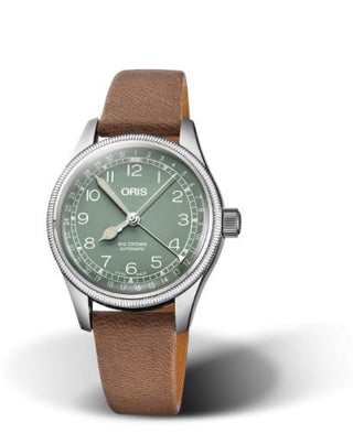 Oris - 01 754 7749 4067-07 5 17 68  Big Crown Pointer Date 36 Stainless Steel / Green