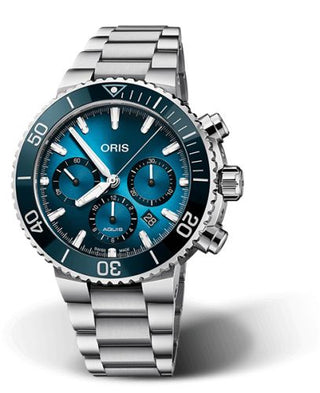 Oris - 01 771 7743 4185  Aquis Chronograph 45.5 Blue Whale Limited Edition