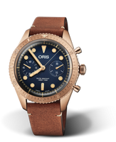 Oris Divers Sixty-Five 40 Stainless Steel / Bronze / Blue / Calf (01 771 7744 3185-Set LS)