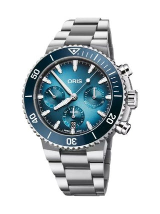 Oris - 01 771 7793 4155-07 8 23 01PEB  Aquis Chronograph 43.5 Smiley Face