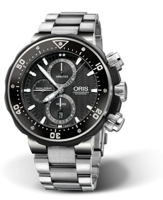 Oris - 01 774 7683 7154-Set  ProDiver Chronograph Titanium / Black / Bracelet