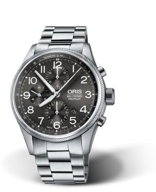 Oris - 01 774 7699 4063-07 8 22 19  Big Crown ProPilot Chronograph Stainless Steel / Grey / Bracelet