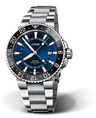 Oris - 01 798 7754 4135-07 8 24 05PEB  Aquis GMT 43.5 Stainless Steel / Blue / Bracelet