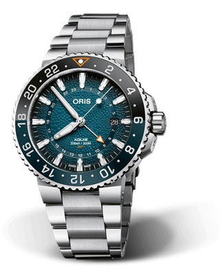 Oris - 01 798 7754 4175-Set  Aquis GMT 43.5 Whale Shark Limited Edition