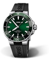 Oris Aquis Date 43.5 Stainless Steel / Green / Calf (01 733 7730 4157-07 4 24 64EB)