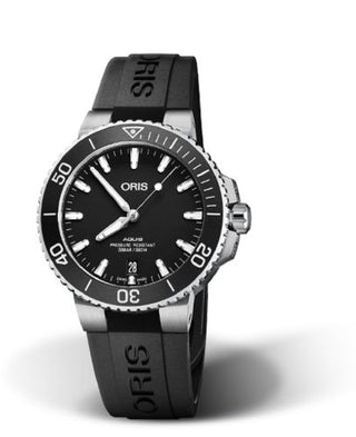 Oris - 01 733 7732 4124-07 4 21 64FC  Aquis Date 39.5 Stainless Steel / Black / Rubber