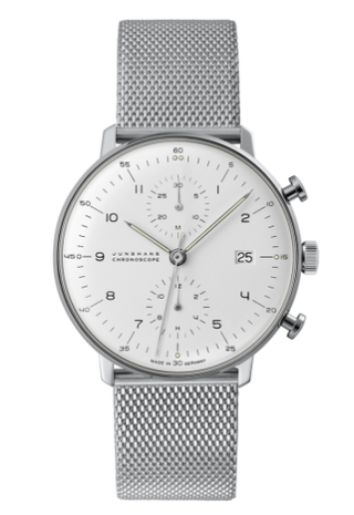 Junghans - 027/4003.44  Max Bill Chronoscope Silver Bracelet