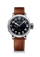 Zenith Pilot Type 20 Ton Up Aged Steel / Black / Strap (03.1930.681/21.C723)