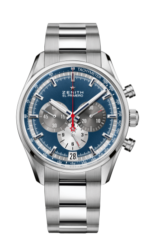 Zenith - 03.2040.400/53.M2040  El Primero Chronomaster 42 Stainless Steel / Blue / Bracelet