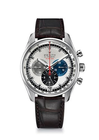 Zenith - 03.2040.400/69.C494  El Primero Chronomaster 42 Stainless Steel / Silver / Alligator