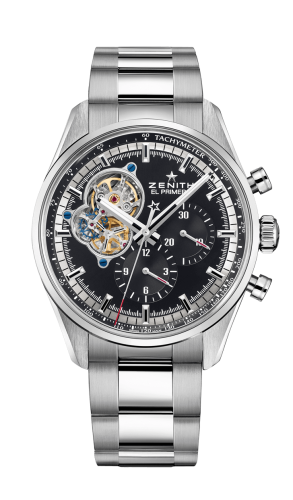 Zenith - 03.2040.4061/21.M2040  El Primero Chronomaster Open Stainless Steel / Black / Bracelet