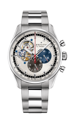 Zenith - 03.2040.4061/69.M2040  El Primero Chronomaster Open Stainless Steel / Silver 1969 / Bracelet