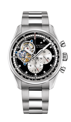 Zenith - 03.2042.4061/21.M2040  El Primero Chronomaster Open Stainless Steel / Black / Bracelet