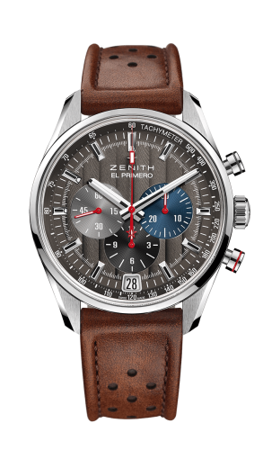 Zenith - 03.2046.400/25.C771  El Primero Chronomaster 42 Stainless Steel / Anthracite / Strap / Classic Cars