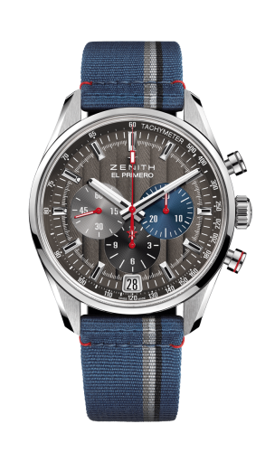 Zenith - 03.2046.400/25.C802  El Primero Chronomaster 42 Stainless Steel / Anthracite / Fabric / Classic Cars