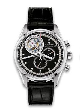 Zenith - 03.2050.4035/21.C630  El Primero Tourbillon Stainless Steel / Black