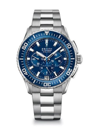 Zenith - 03.2067.405/51.M2060  El Primero Stratos Flyback Blue Bracelet