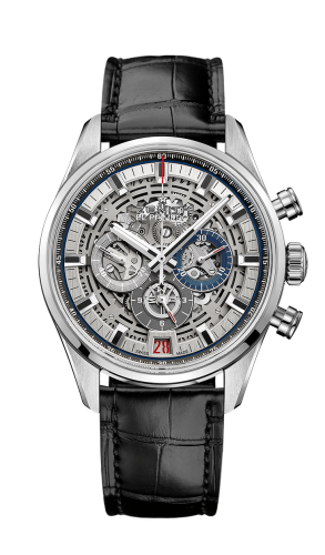 Zenith - 03.2081.400/78.C813  El Primero Chronomaster Full Open 42 Stainless Steel / Alligator