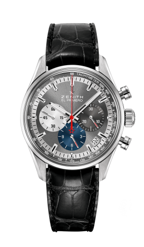 Zenith - 03.2150.400/26.C714  El Primero Chronomaster 38 Stainless Steel / Slate / Alligator